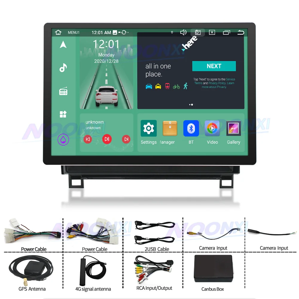 13.3 Inch Autoradio Android 12 Voor Toyota Tundra Sequoia 2013-2019 Multimedia Speler Gps-navigatie Ips Stereo Carplay hoofd Unit