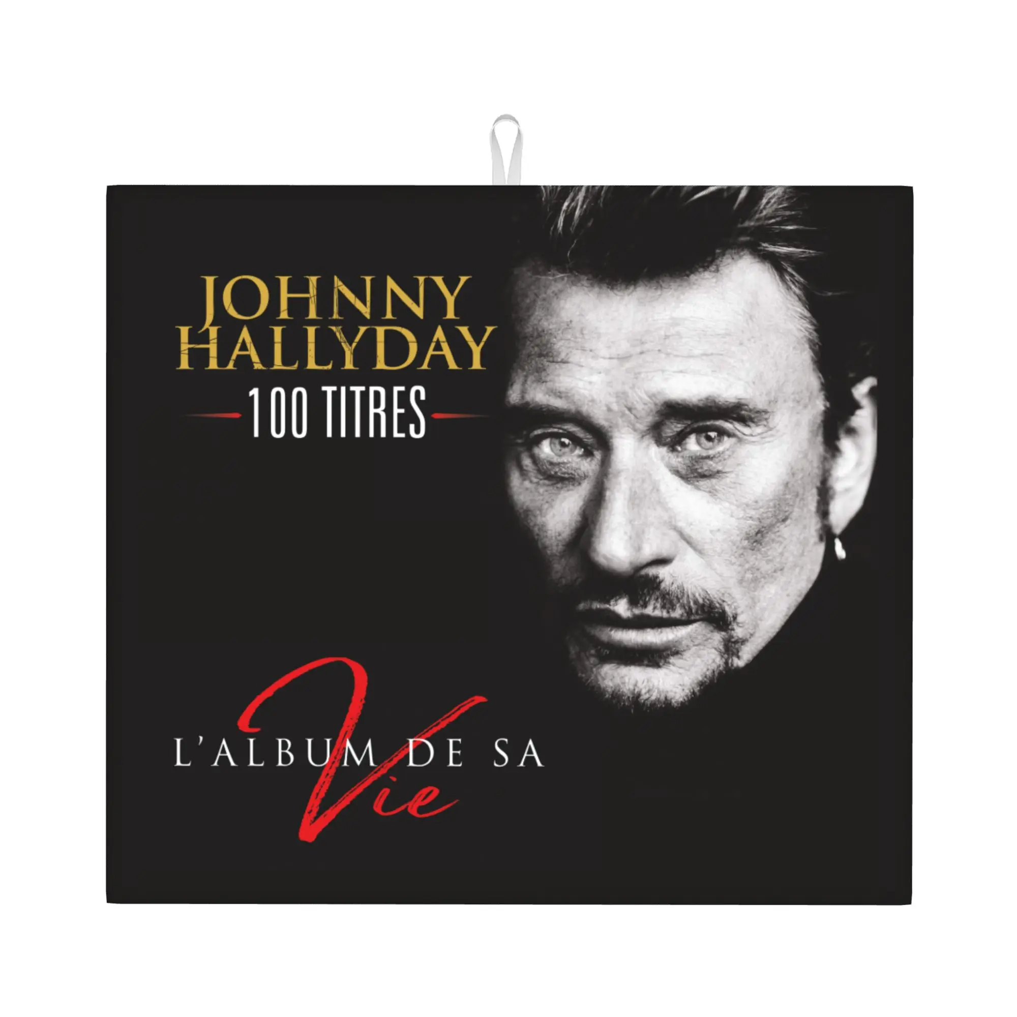 Drying Mat For Kitchen Johnny Hallyday Rock Barware Tableware Oil Proof Singer French France Washable Kitchen Sink Drying Pad