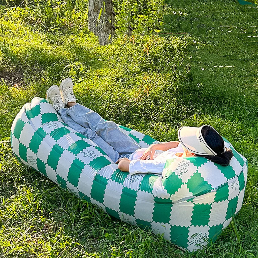 Sofá-cama inflável rápido ao ar livre, Tendência do jardim WW, Saco preguiçoso de praia, Saco de dormir, Melhor qualidade