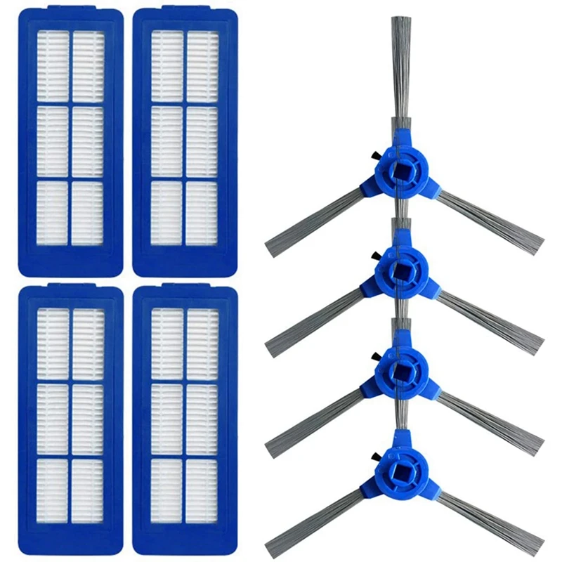 Robovac用サイドブラシフィルター,ハイブリッドロボット掃除機用フィルター,8個セット,Eufy, Robovac,g10