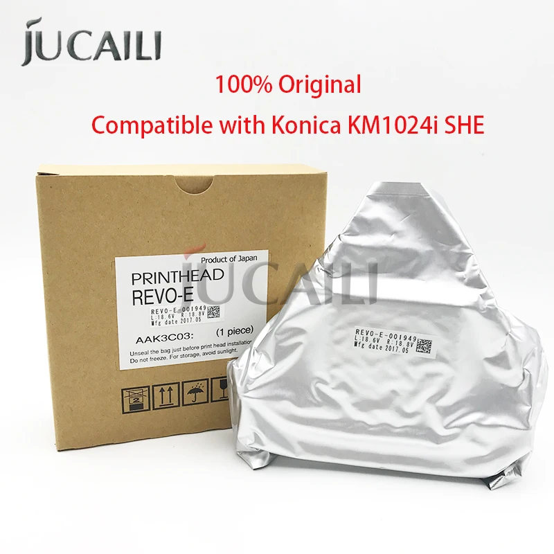

JUCAILI 100% Original Konica KM1024i 6PL Printhead – for Allwin / JHF / Liyu Solvent Printers – 1024 Nozzle UV/Inkjet Head
