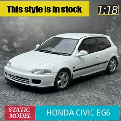 Solido 1:18 scale HONDA CIVIC EG6 HONDA CIVIC 1991Static decoration car model Metal to send friends holiday gift collection