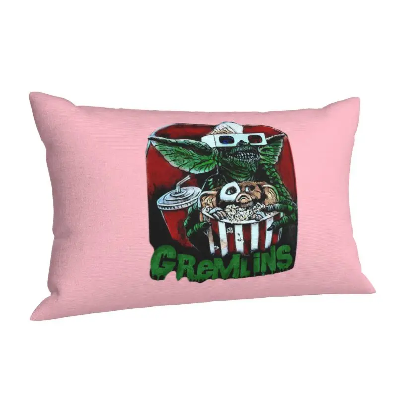 Custom Modern Gremlinse Humorous Bed Cushion Cover Polyester Gizmo 80s Movie Mogwai Monster Horror Retro Sci Fi Throw Pillow