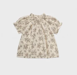 ss26 lou kids dress for girls cute embroidery short sleeve princess dresses