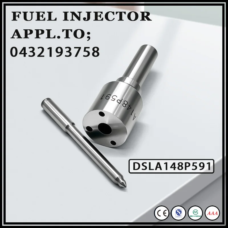 DSLA148P591 Flat Head White Needle Diesel Nozzle of Engine in Car Mechanical Device Applitable To 0432193758 Injector YG0228