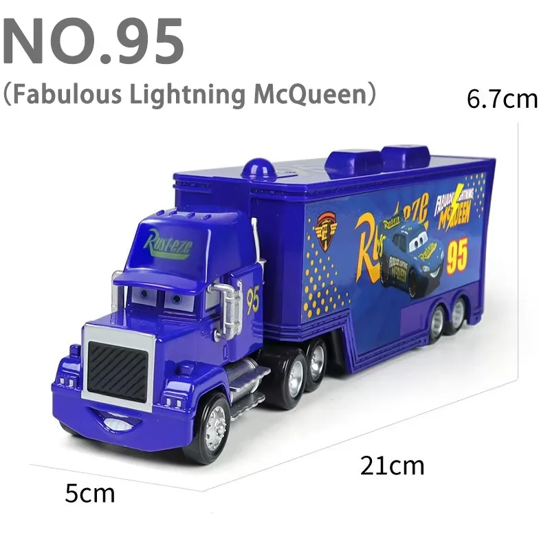 Autospielzeug-Hauler Jackson Storm Lightning McQueen Murray Clutchburn's Hauler Legierungs-Druckguss-Modell Container-Hauler Spielzeug-LKW – Detail 21