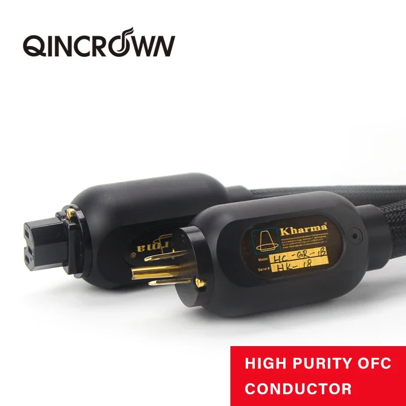 Hi-End Kharma KPC-GR-1B Grand Referentie 2M Audio Power Kabels Us/Eu Versie Audio Netsnoer