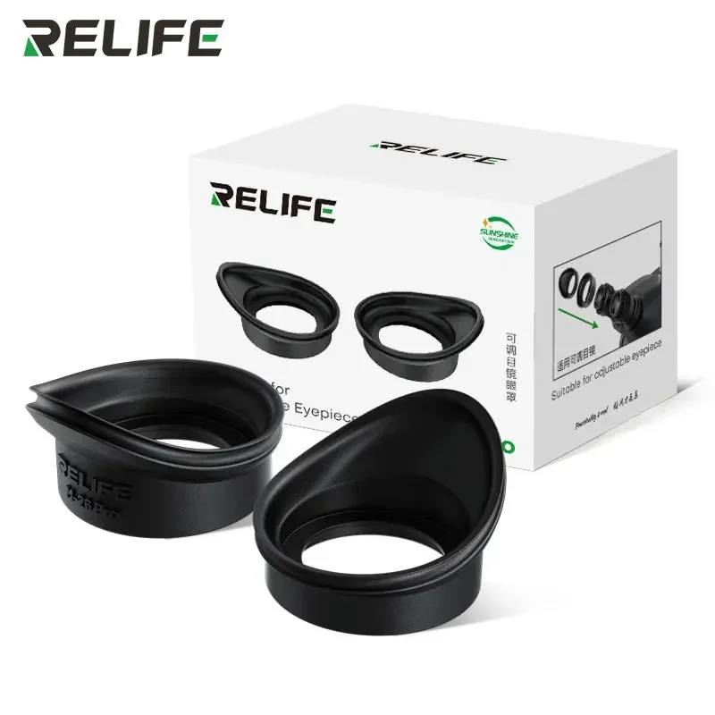 RELIFE M-26 Pro Ergonomically Designed Anti-fatigue Rubber Microscope Eyepiece Cover Prevent Light Leaking For Eyepieces