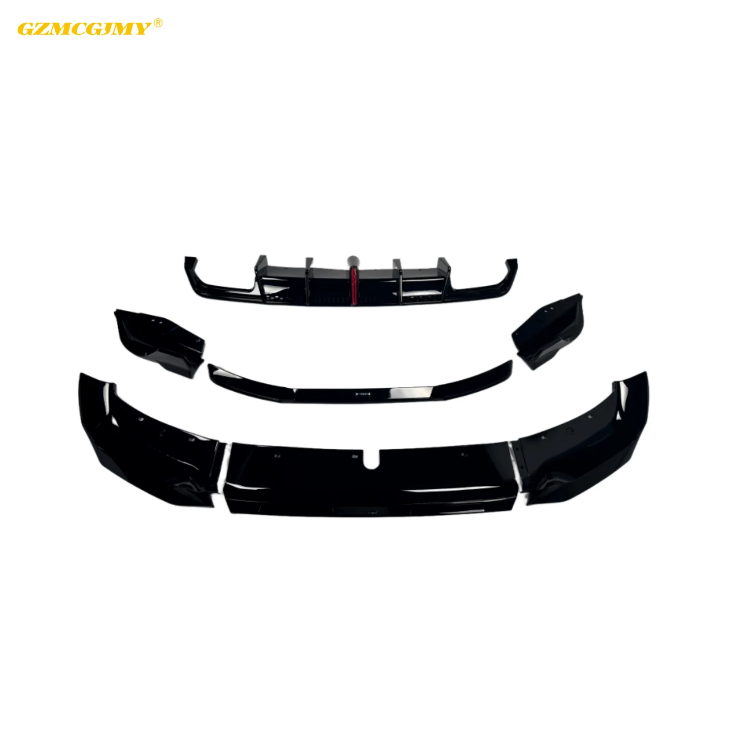 Per BMW X1 U11 TN Style ABS Materiale nero Kit corpo labbro anteriore minigonna laterale diffusore