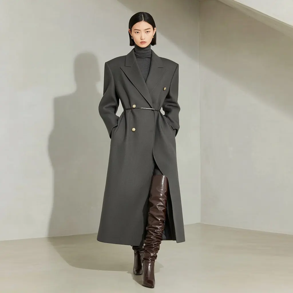 

Осенне-зимнее повседневное женское пальто без украшения, модная верхняя одежда для женщин, удобная верхняя одежда