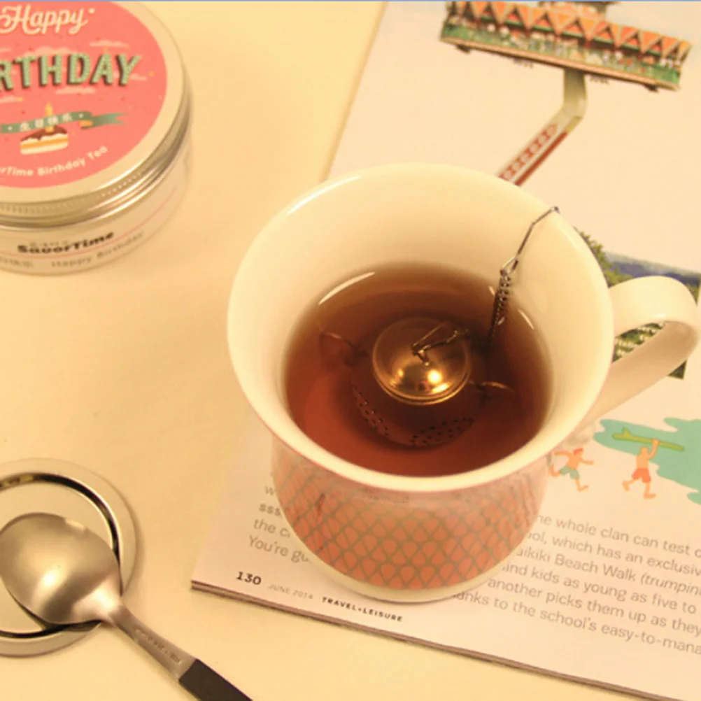 

Tea Infuser Stainless Steel Mesh Loose Leaf Filter Reusable Easy to Use Easy Clean Tea Accessory for Teapot