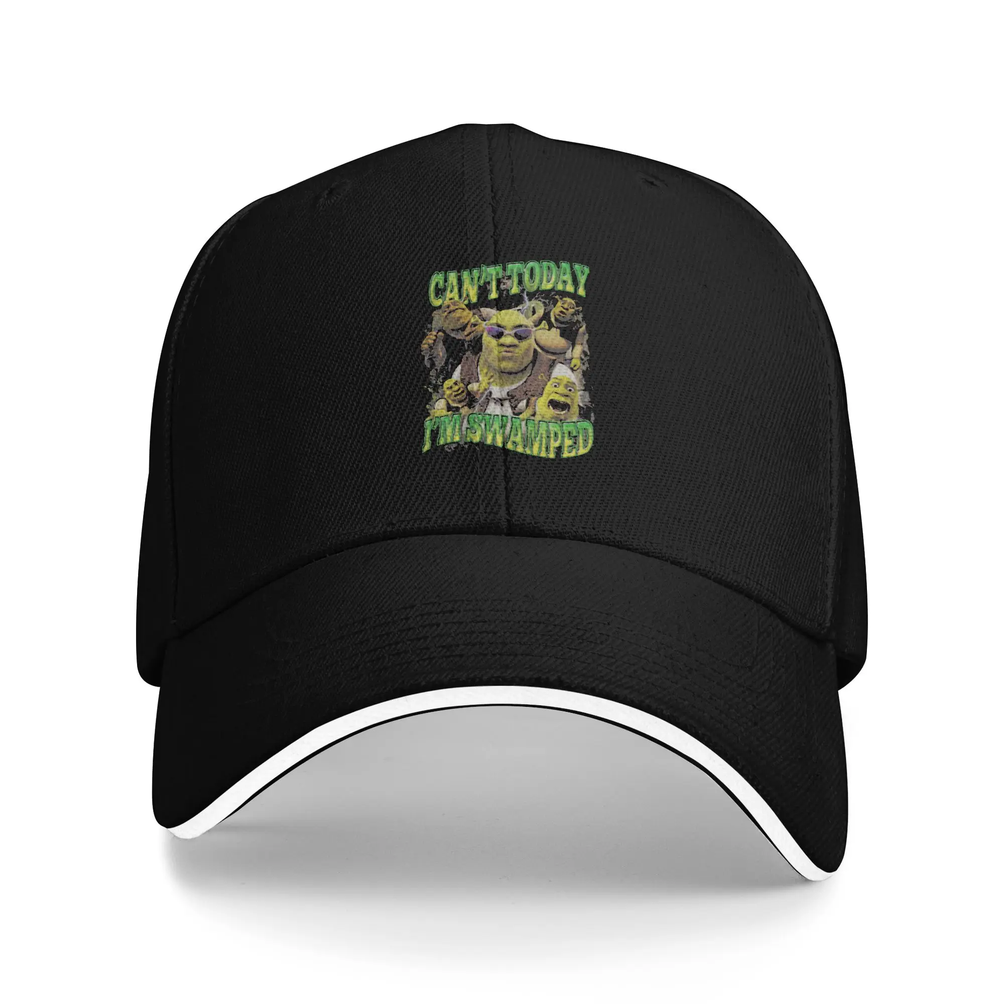 Hot Sale I m Swamped - Shrek Funny Shirt Shrek Can t Today Baseball Cap  Breathable Cap Female  Morning Exercise Cap Female