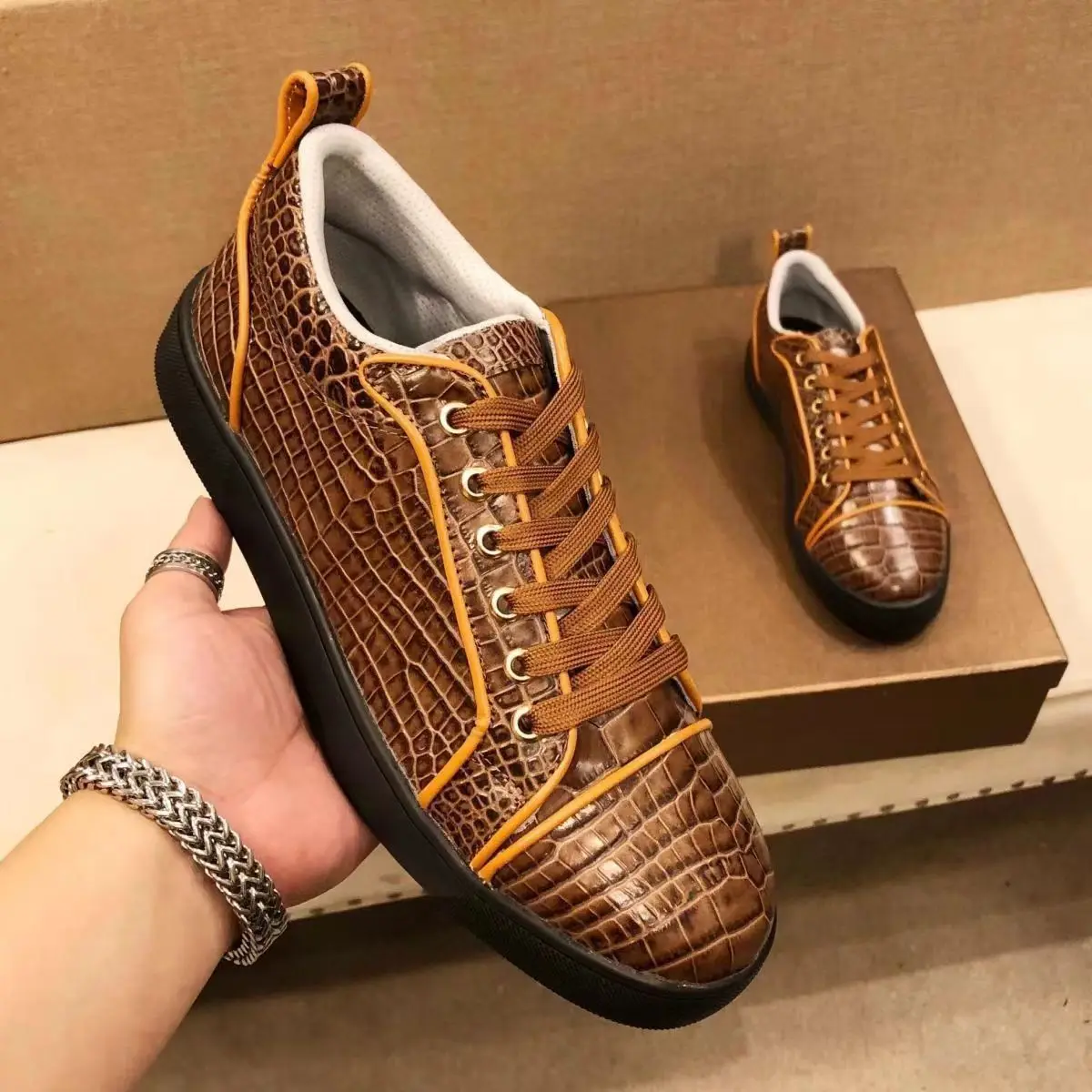 BATMO 2024 new arrival Fashion causal shoes men,male Genuine leather snaekers PDD457