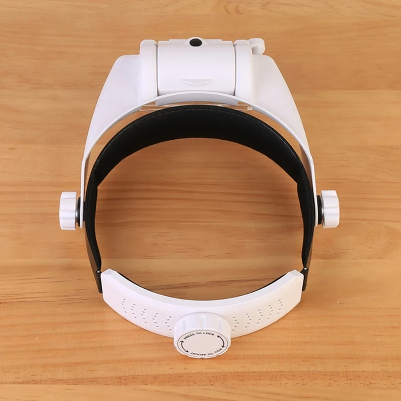 3 LED Headband Headset Head Lamp Light Jeweler Magnifier Glass Loupe