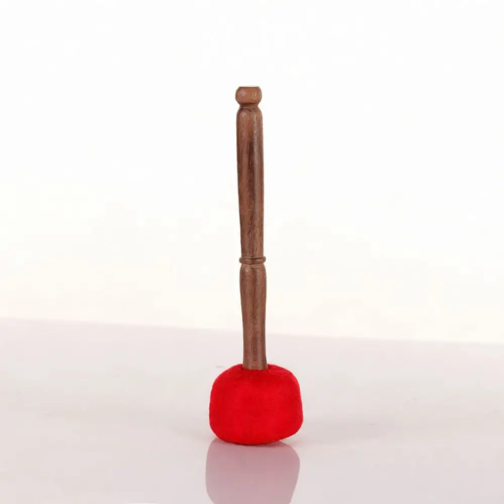 Singing Bowl Mallet Wooden Handle Leather Striker Meditation Sound Therapy Accessory Essential For Yoga Relaxation Practice