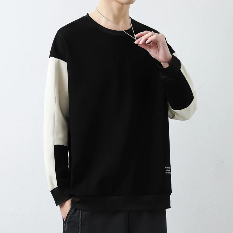 

Fashion Men's Casual Hoodies Spring Autumn Loose Pull On Sweatshirts Youth Streetwear Pullovers Plus Size M-4XL Tops Clothing