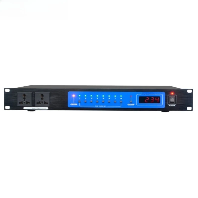 Power Manager Socket with Voltage Display, Power Protection HSD-SR-348 Professional 10-Way Controller
