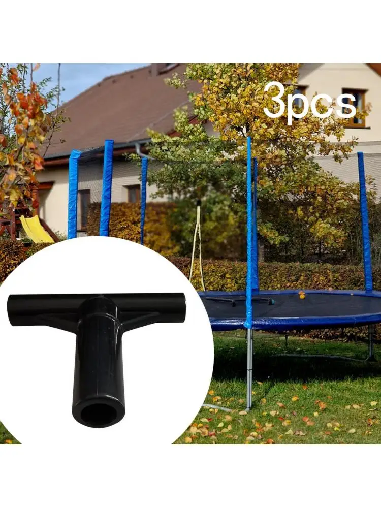 Embout de poteau de boîtier de Trampoline, 3 pièces, manchon de tuyau en forme de T Premium
