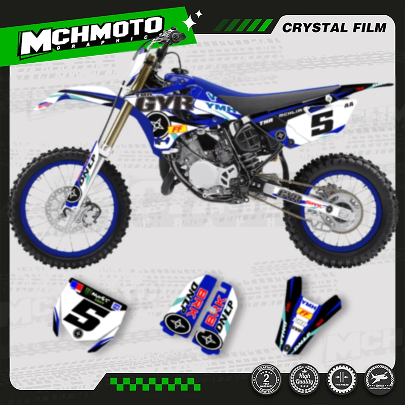 

MCHMFG Custom Team Motorcycle Graphics Decal Stickers Kit for YAMAHA 2015 2016 2017 2018 2019 2020 2021 YZ85