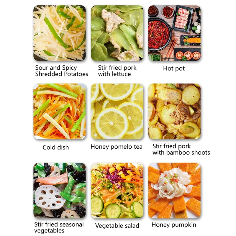 

Многофункциональная машина для резки овощей, коммерческая электрическая картофелерезка, измельчитель лука, чеснока, имбиря, машина для резки