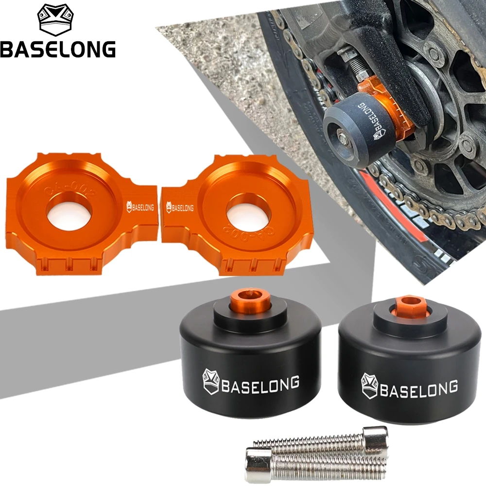 

Motorcycle Chain Adjuster Rear Regulator Sliders Blocks Frame Slider For KTM Duke 125 200 390 125DUKE 200DUKE 390DUKE 2011-2026