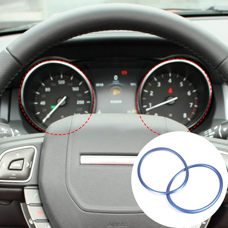 

Car Accessories Aluminum Alloy Interior Decorative Dashboard Tachometer Trim Ring For Land Rover Range Rover Evoque 2012-2019