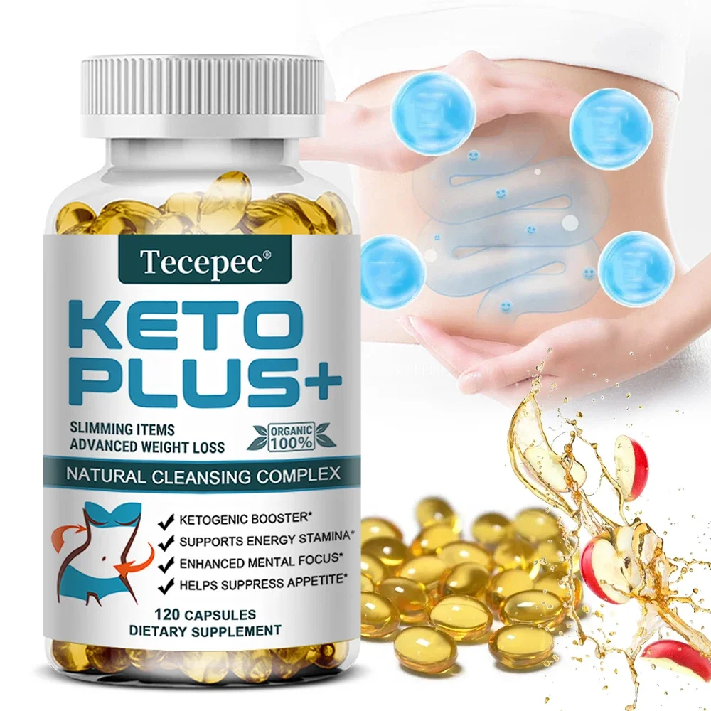 Tecepec Keto Plus+ Weight Loss Supplement Fat Burning Capsules Malic Acid Burn Belly Fat and Muscle Supplement Ketogenic Diet