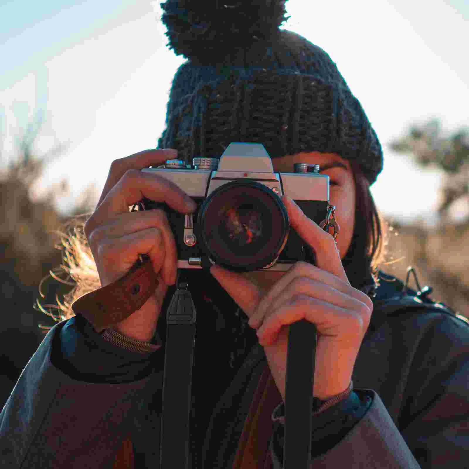 

Strap Camera Shoulder Photographers Wrist Band Padded Black Neoprene Neck Strip