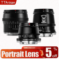 TTArtisan APS-C Frame 17mm F1.4 35mm F1.4 50mm F1.2 Portrait Lens for Camera Studio Photography Sony E Fujifilm X Nikon Z Mount