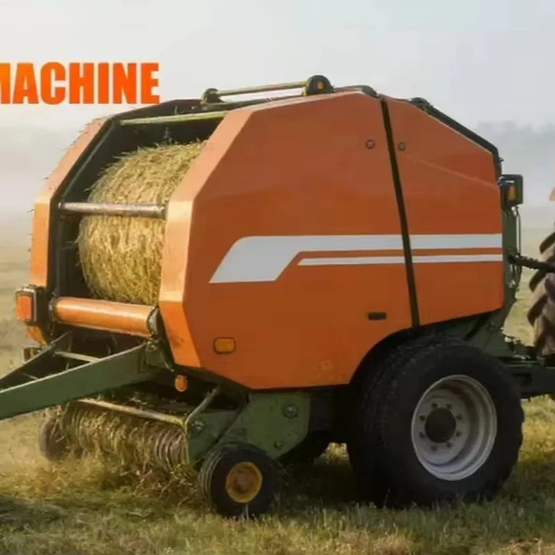 Factory Price Round Silage Baler Machine Automatic Film Wrapping Hay Roll Baler for Small Tractor