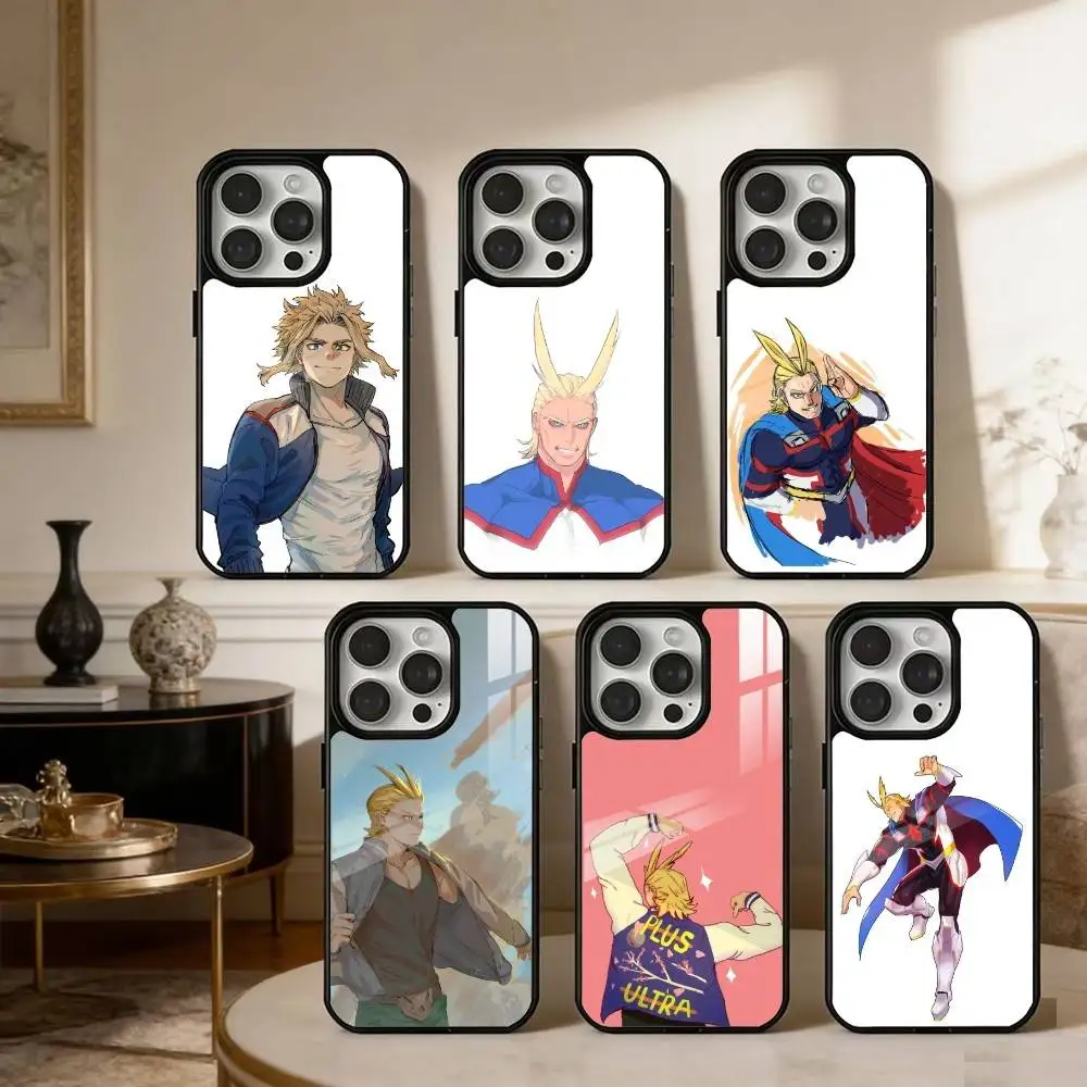 

Чехол для телефона T-Toshinori Yagi M-MHA AA-All Might для iPhone 14,16,15,13,17,12,Plus,Pro,Max, магнитный, матовый, для Magsafe