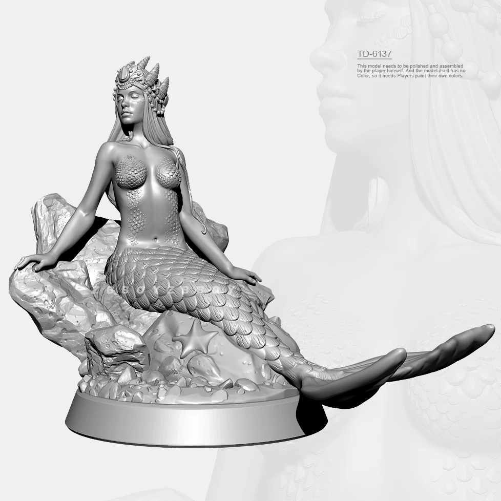 38mm 50mm 75mm Resin model kits figure beauty colorless and self-assembled （3D Printing ） TD-6137/3D