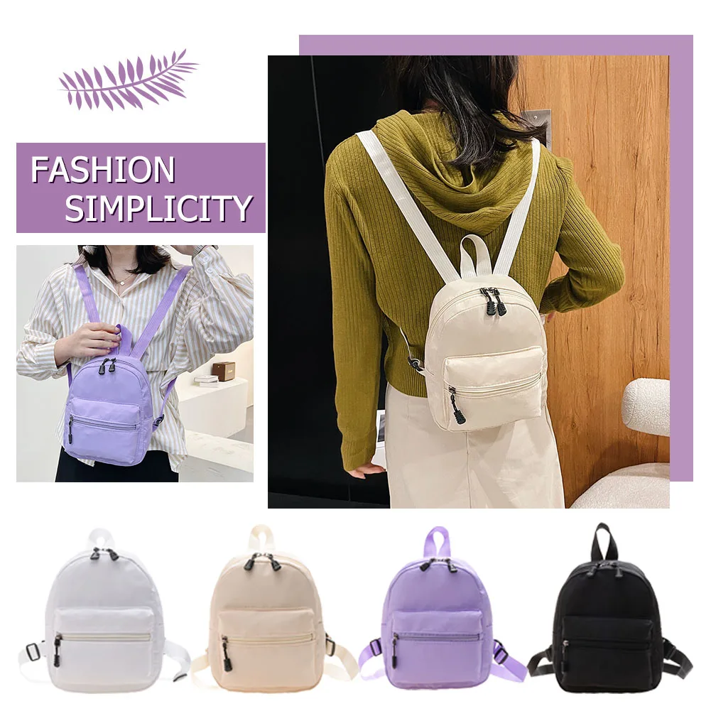 Frauen Rucksack adrette Stil einfarbig Rucksack Damen lässig große Kapazität Handtaschen Frauen reisen Handtasche