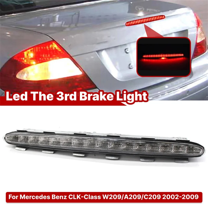 

1 шт. для Mercedes Benz CLK W209 02-09 OE 098200156 2098200556 красный светодиод задний 3-й третий стоп-сигнал высокого уровня автомобильные аксессуары