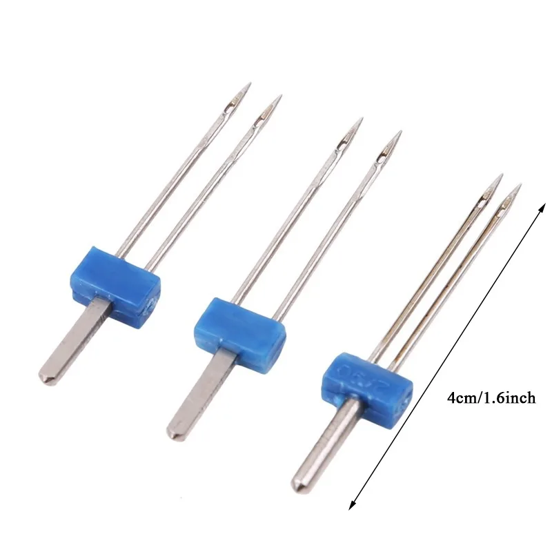 

3PCS Sewing Machine Needles Double Twin Needles 2.0/90 3.0/90 4.0/90 Sewing Needles for Most Household Sewing Machine