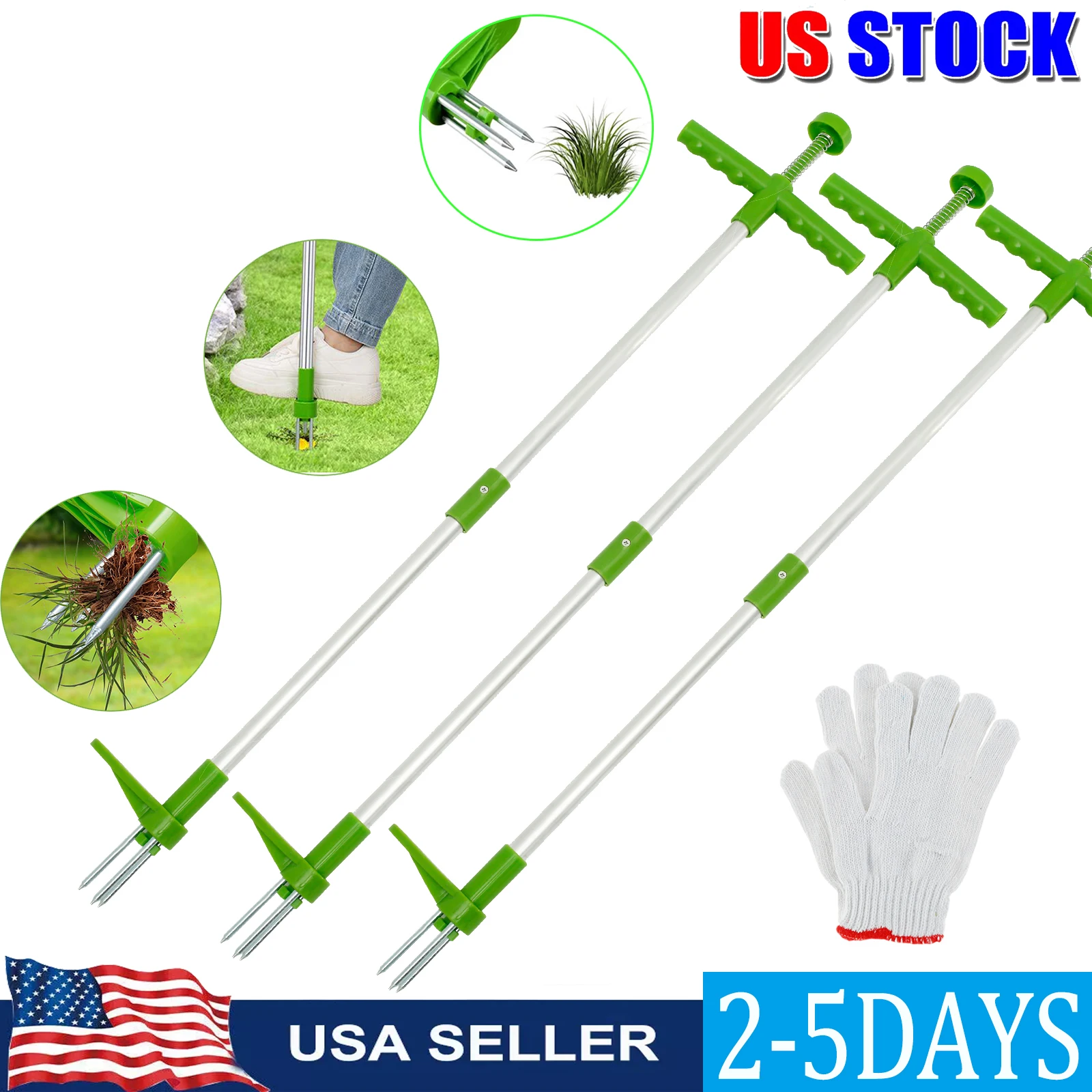 

Stand Up Weed Puller Tool Gardening Hand Weeding Tool Long Handle Weed Remove Tool Without Bending or Kneeling For Lawn/Yard