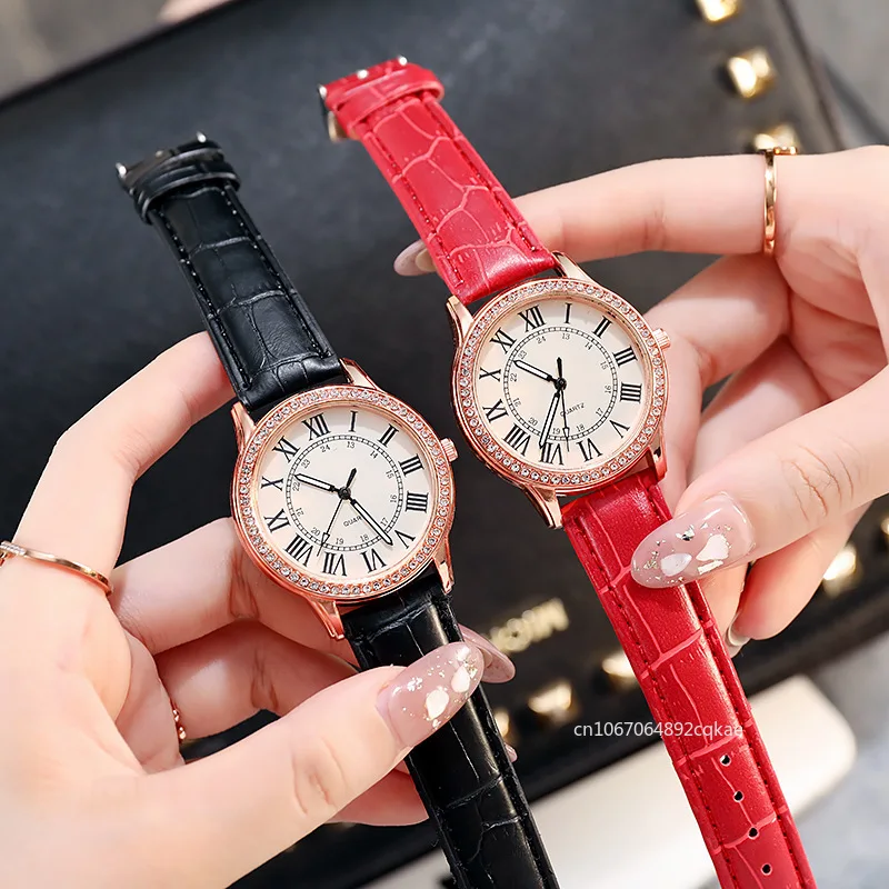 Luxury Brand Casual Crystal Luminous Quartz Watch Retro Women Stainless Steel Dress Wristwatches Relogio Feminino Ladies Clock