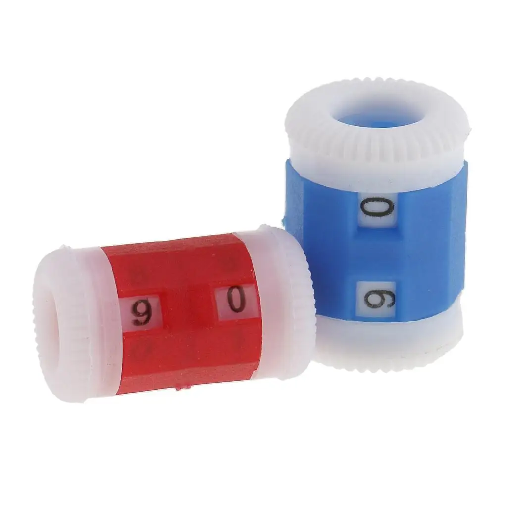 Knitting Stitch Counter Ring Style Plastic Timer Tool Knitting Supplies for Tracking Rows for Crochet and Needlework