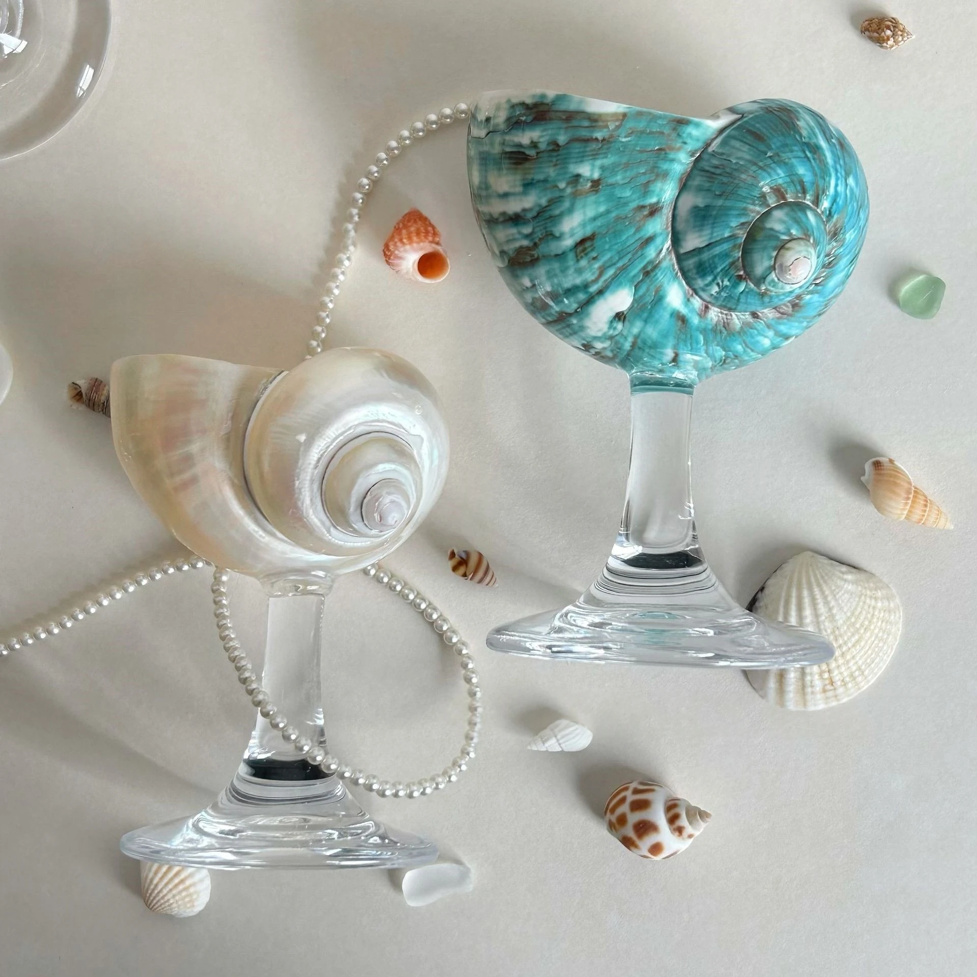 كأس قذيفة الطبيعة مقبض زجاجي كوب مصنوع يدويًا كوب مدرب الطبيعة كوب زجاجي للنبيذ كوكتيل الشمبانيا #6