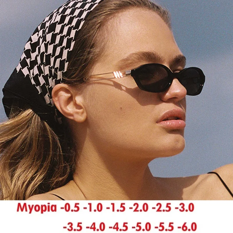 

Oval Small Frame Sunglasses Retro Women's Sunglasses 0~-6.0