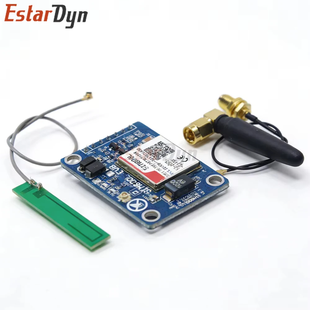 Módulo GSM GPRS Global Estardyn SIM800L de 4 Bandas, SMS/Dados Quad-Band para IoT, Baixo Consumo de Energia 3.4-4.4V