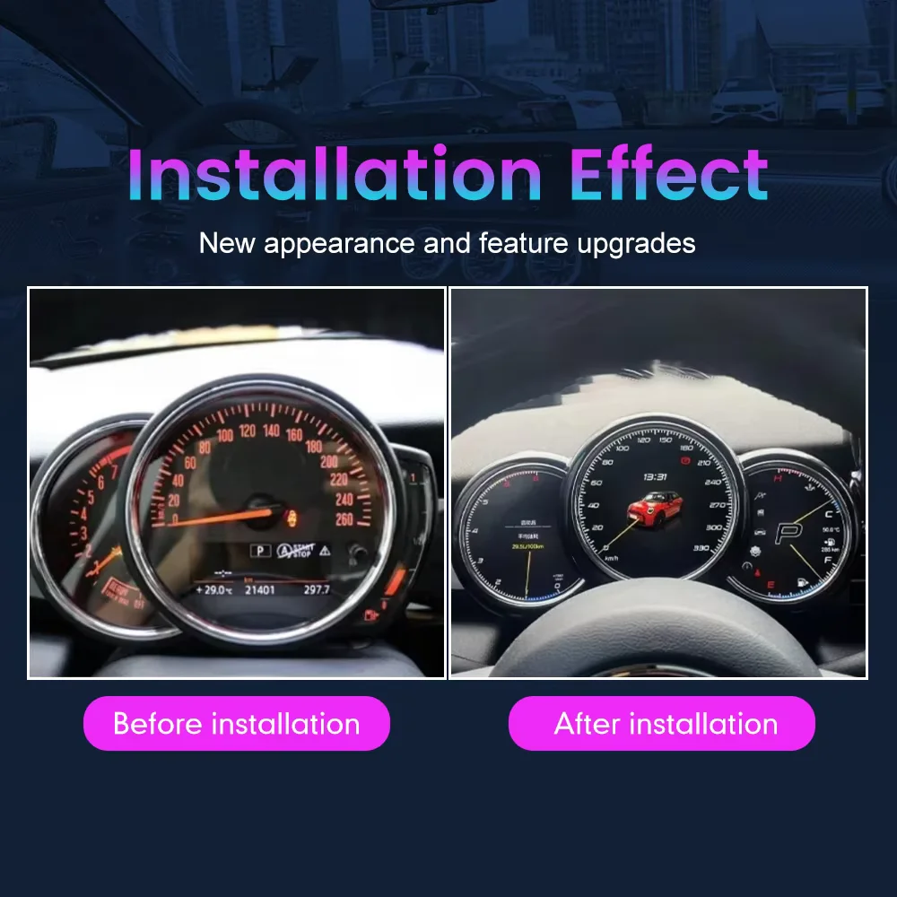 Car LCD Instrument Cluster For BMW Mini 2014 2015 2016 2017- 2023 Digital Dashboard Pannel Speedometer Virtual Cockpit Head Unit