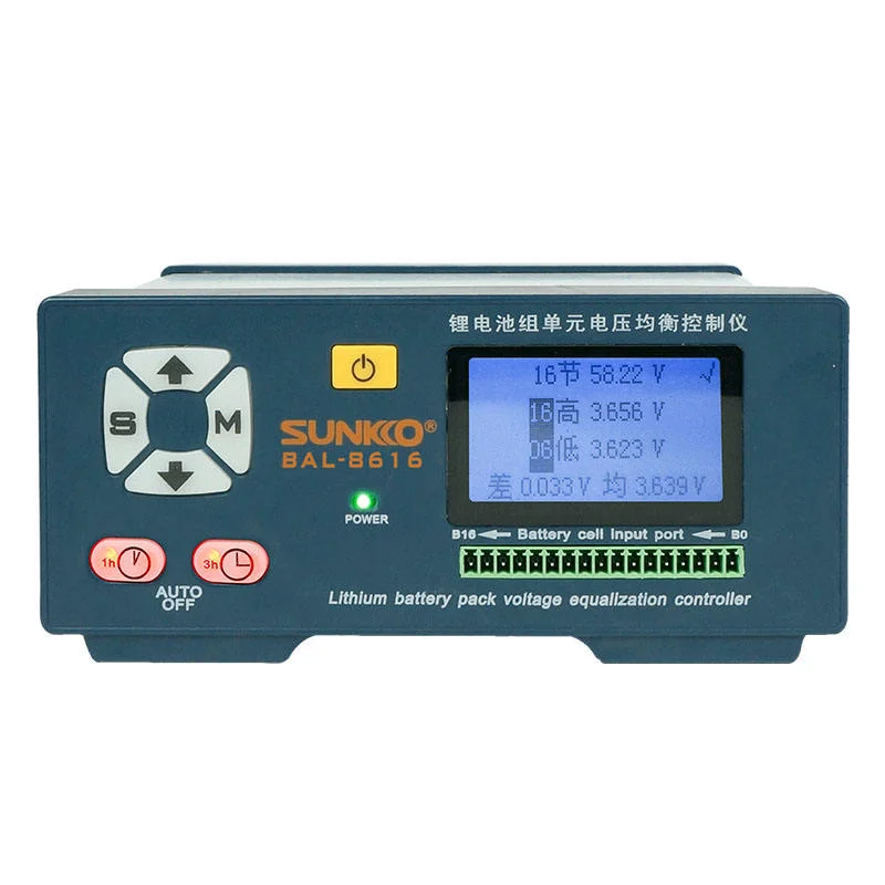 SUNKKO BAL-5616/ 8616 5A/8A 2S -16S Lithium Battery Pack Capacity Repair Battery Voltage Analysis Balancer Active Equalizer