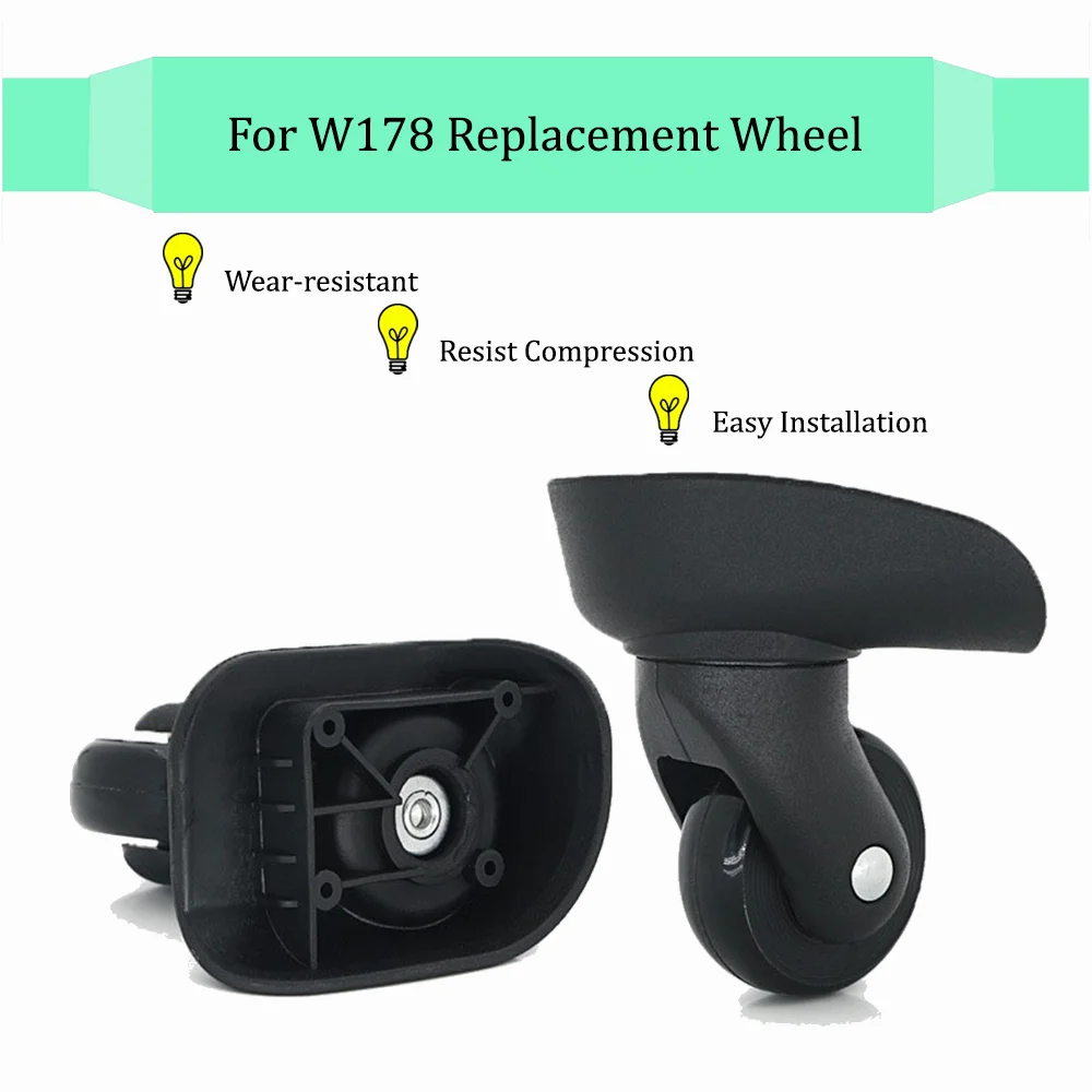 

For W178 Trolley Luggage mute wheel Universal Wheels Sliding Casters Replacement Repair Wear-Resistant Pulley