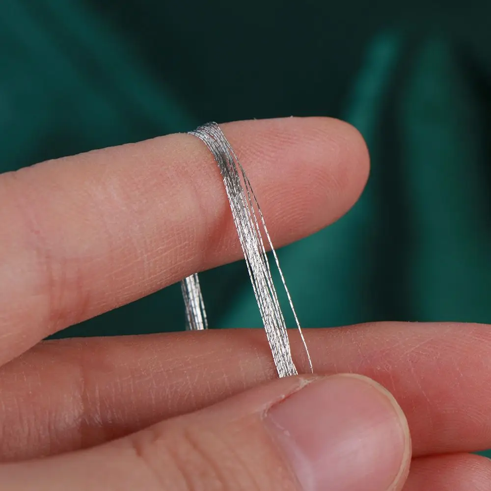 100 metres New DIY Handmade Embroidery Thread Sewing Machine Cross Stitch gold wire