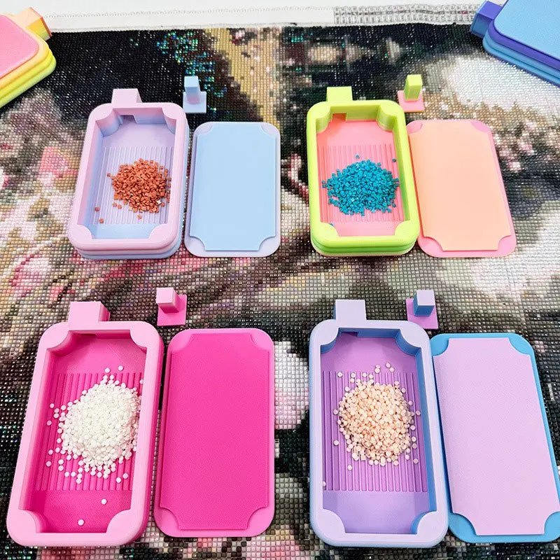 Multi-color Multi-functional DIY Diamond Painting Storage Trays & Boxes, Diamond Art Supplies Organizer for Craft Hobbyists