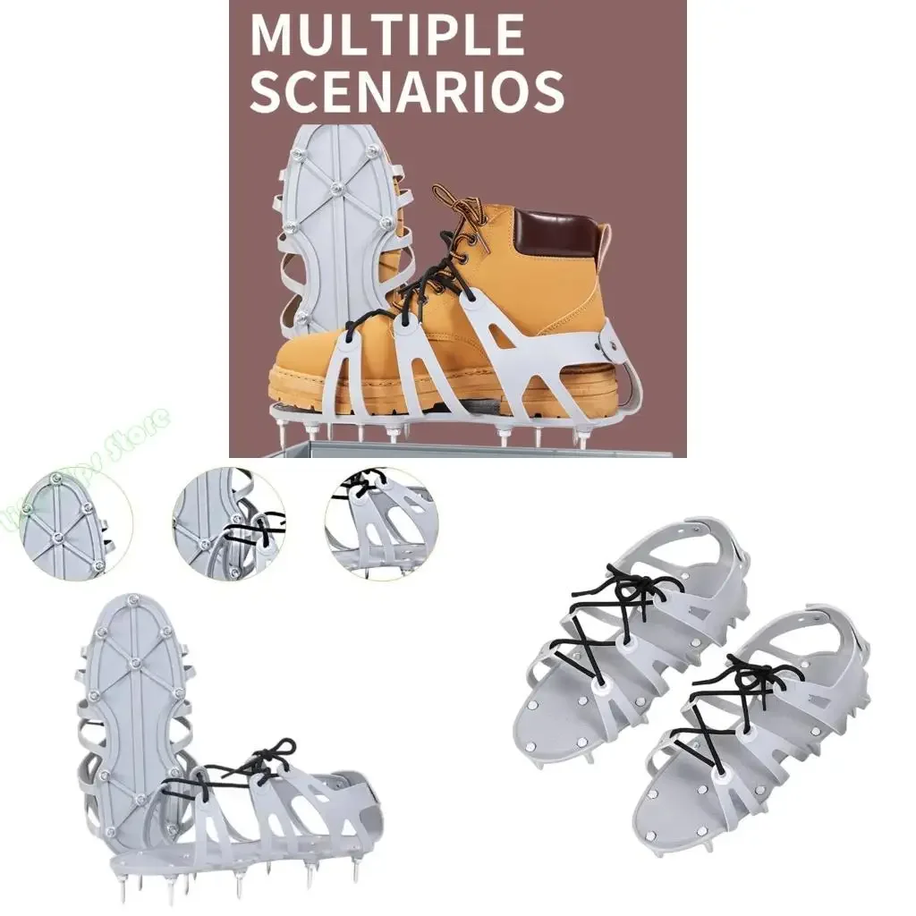 G5AB Spiked Shoes Yard Aerator Tool with Spiked Convenient Aerating Garden for Floor Leveling Compounds Cover Installation