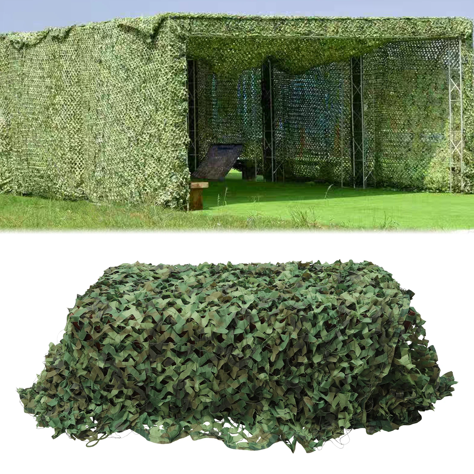 3*5M Camo Netting, Camouflage Net Blinds Great for Sunshade Camping Shooting Hunting etc.