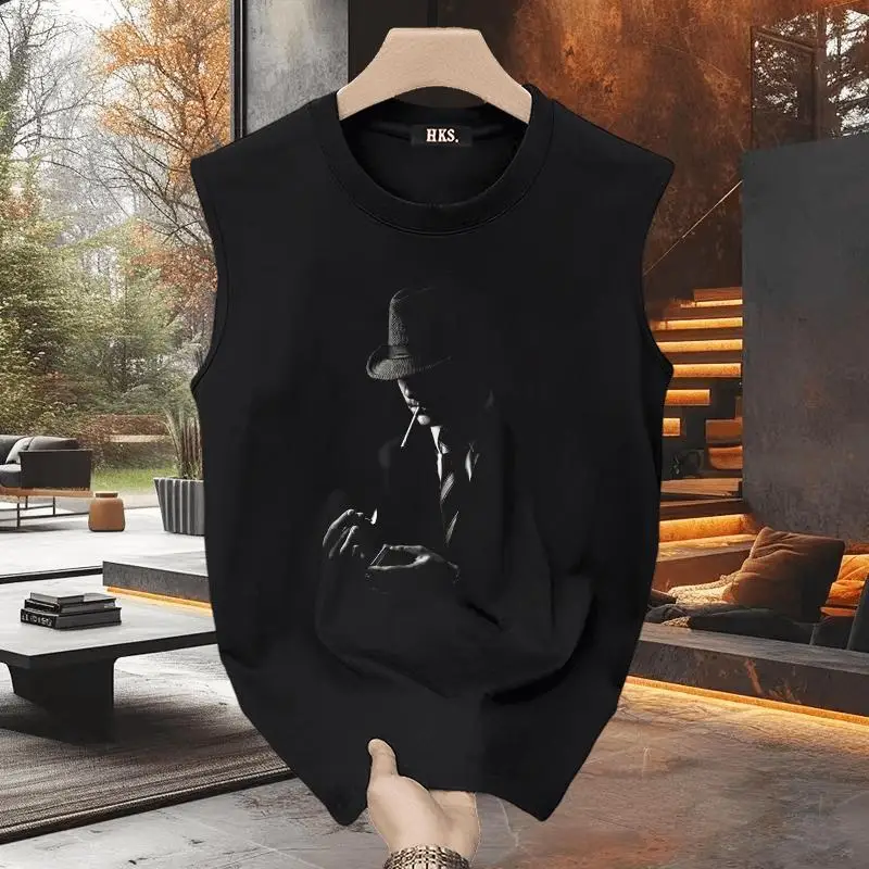 

ReplayLabour American Sle Casual Cotton Svel Vest Fitn Sport T-irt Trendy Personalized Print round Ne ort Sl...