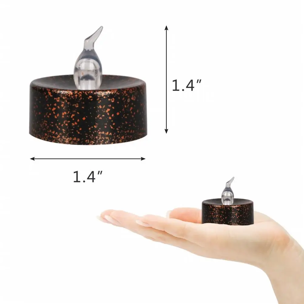 20 Pcs Halloween Candles Artificial Tea Lights Tealight Lamp Decor LED Electronic